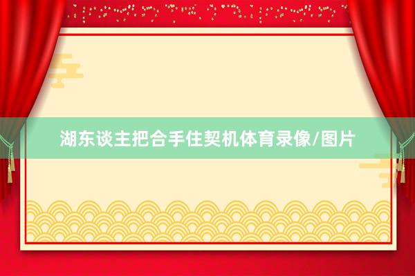 湖东谈主把合手住契机体育录像/图片